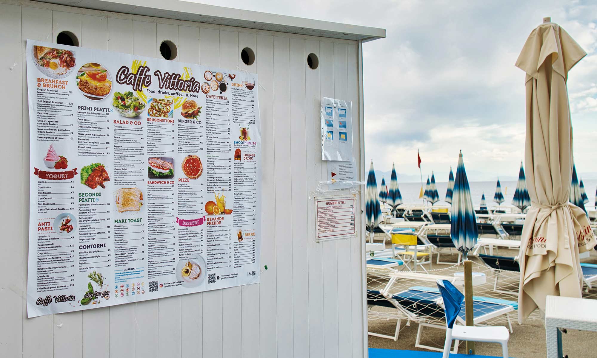 Beach Area Menu Mockup