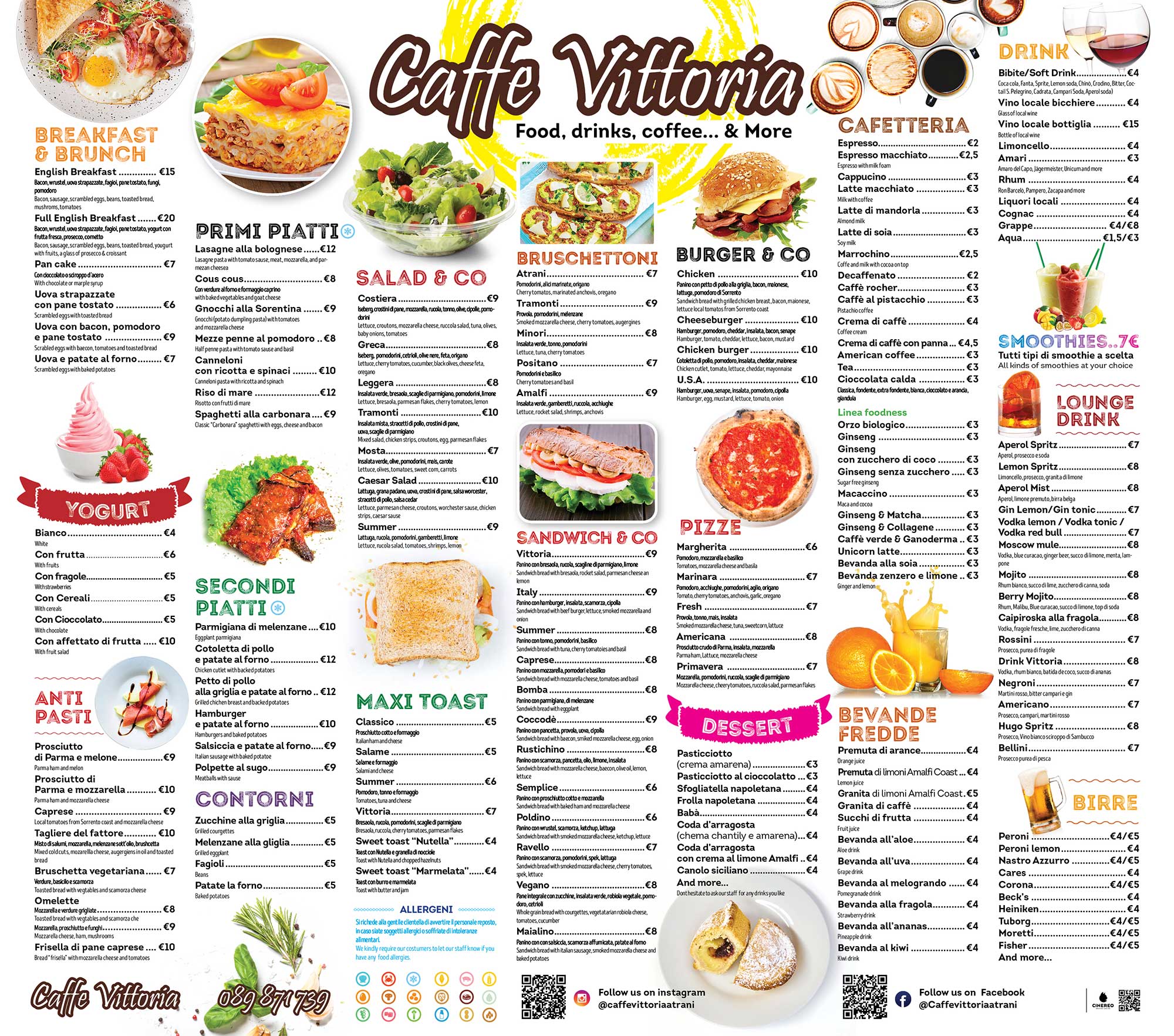 Full Menu Layout
