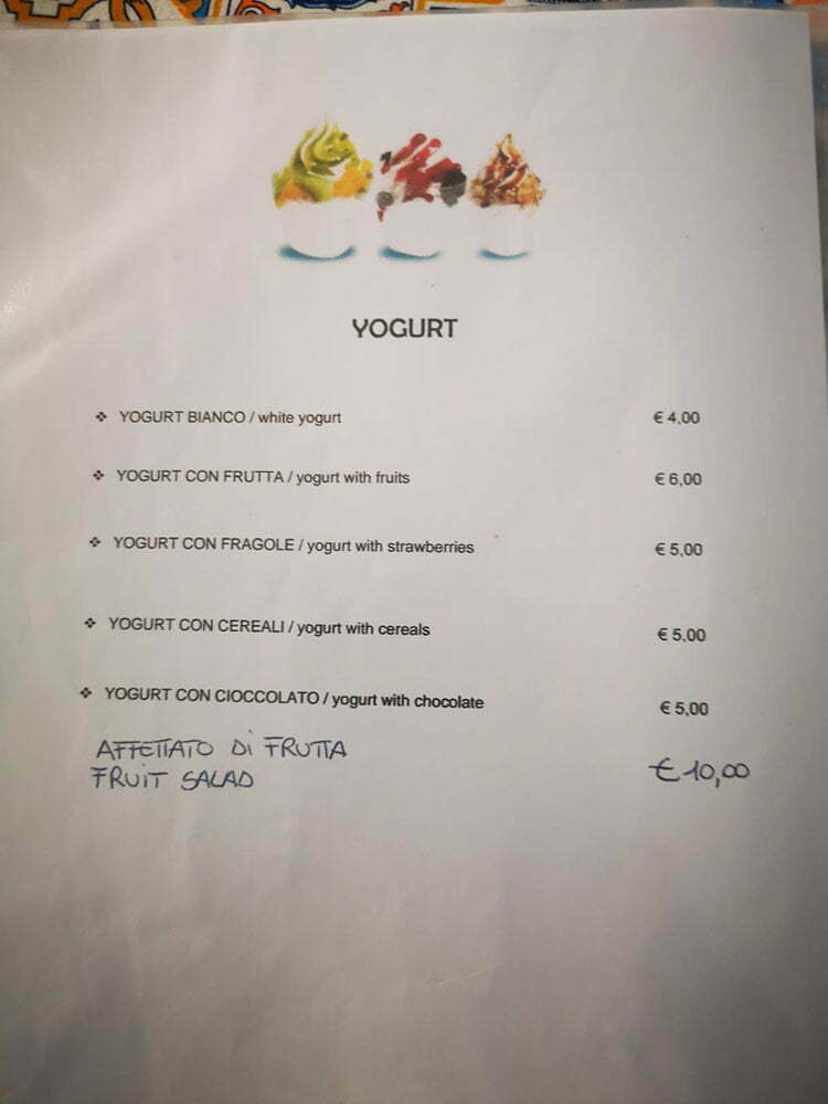 Old Menu Page 2